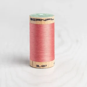 Scanfil Organic Cotton 50wt Thread 500 yards - Burnt Coral 4807