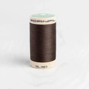 Scanfil Organic Cotton 50wt Thread 500 yards - Cocoa Brown 4829