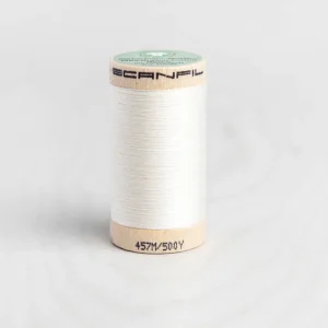Scanfil Organic Cotton 50wt Thread 500 yards - Coconut Milk 4801