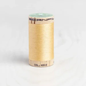 Scanfil Organic Cotton 50wt Thread 500 yards - Cornsilk 4802