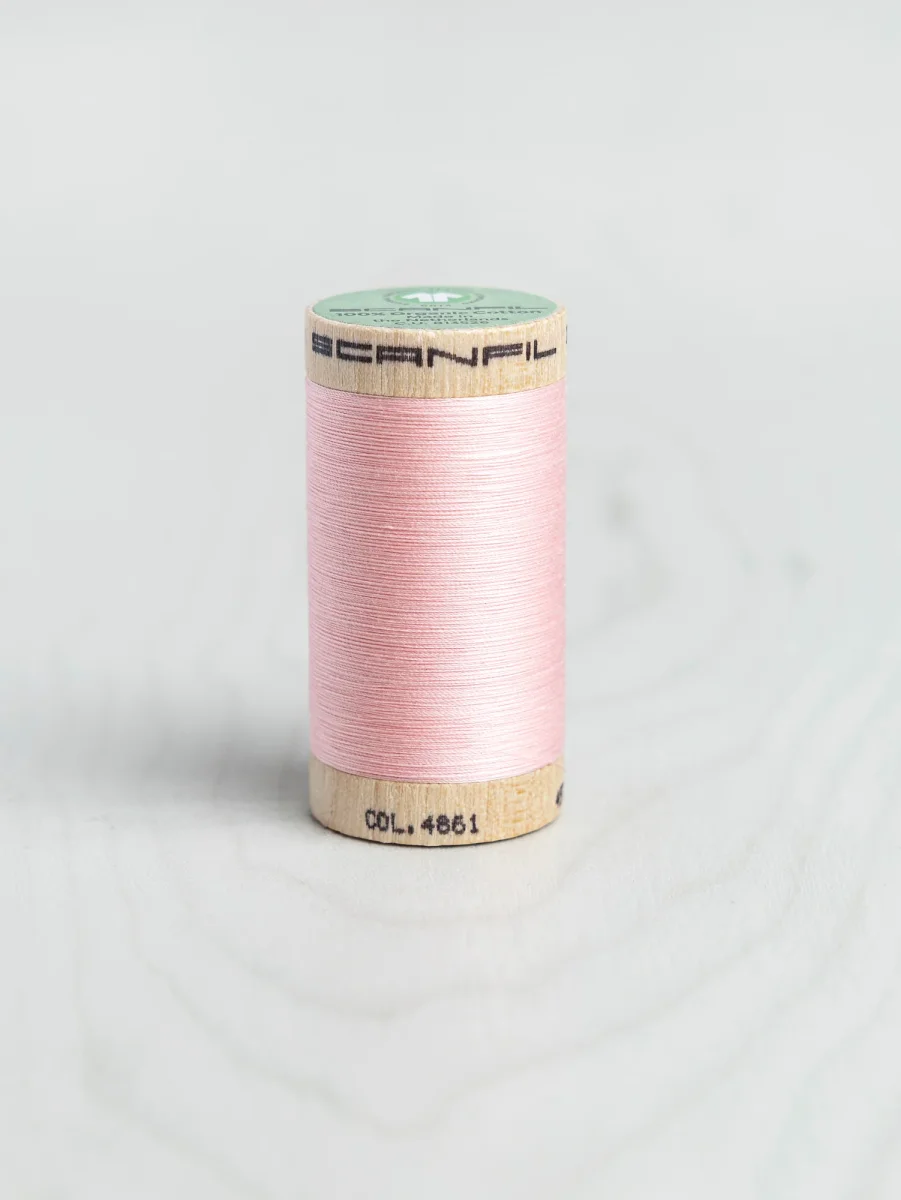 Scanfil Organic Cotton 50wt Thread 500 yards - Cristal Rose 4861 – Image 2