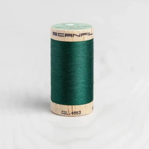 Scanfil Organic Cotton 50wt Thread 500 yards - Galapagos Green 4863