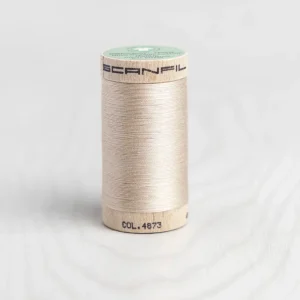 Scanfil Organic Cotton 50wt Thread 500 yards - Ivory Cream 4873