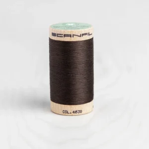 Scanfil Organic Cotton 50wt Thread 500 yards - Licorice 4830