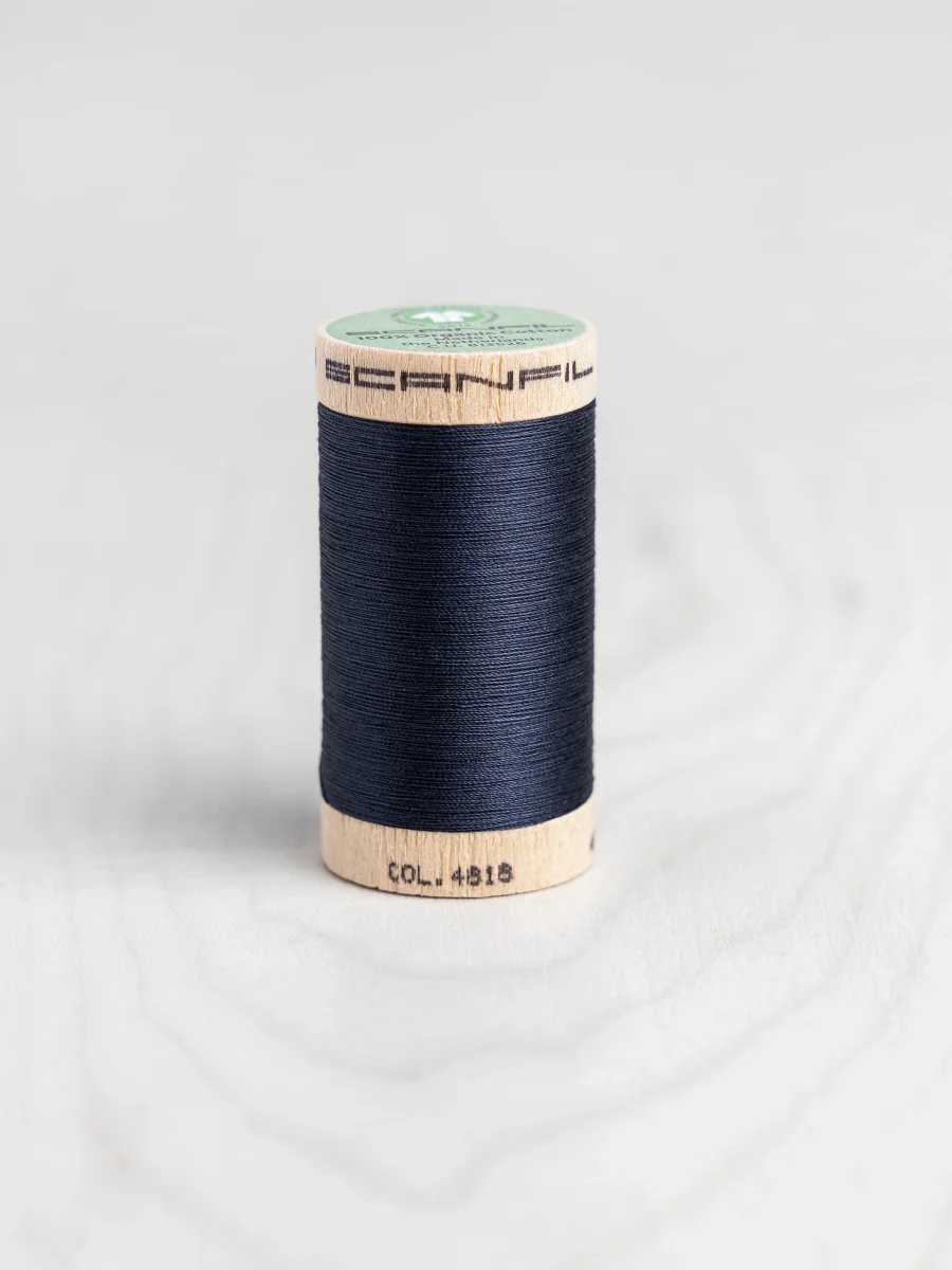 Scanfil Organic Cotton 50wt Thread 500 yards - Night Sky 4818 – Image 2