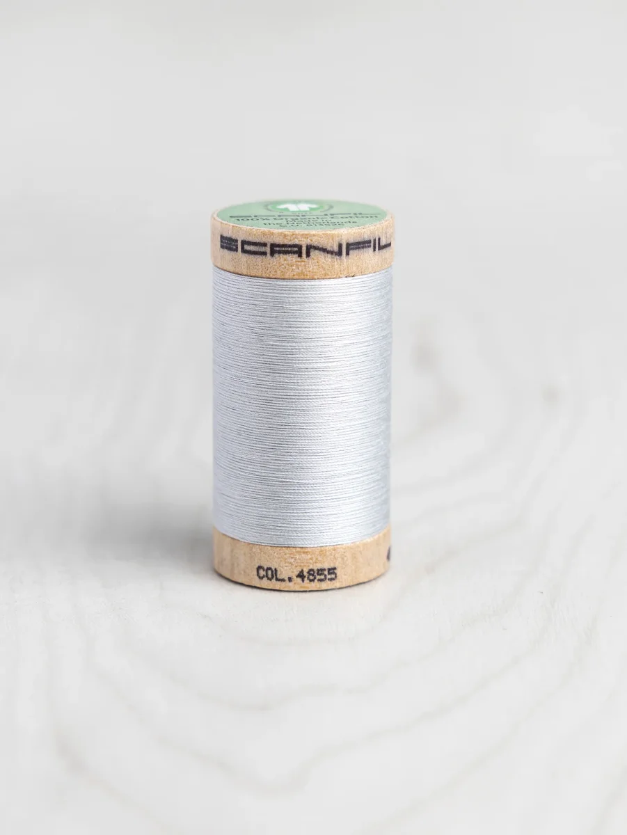 Scanfil Organic Cotton 50wt Thread 500 yards - Oyster Mushroom 4855 – Image 2