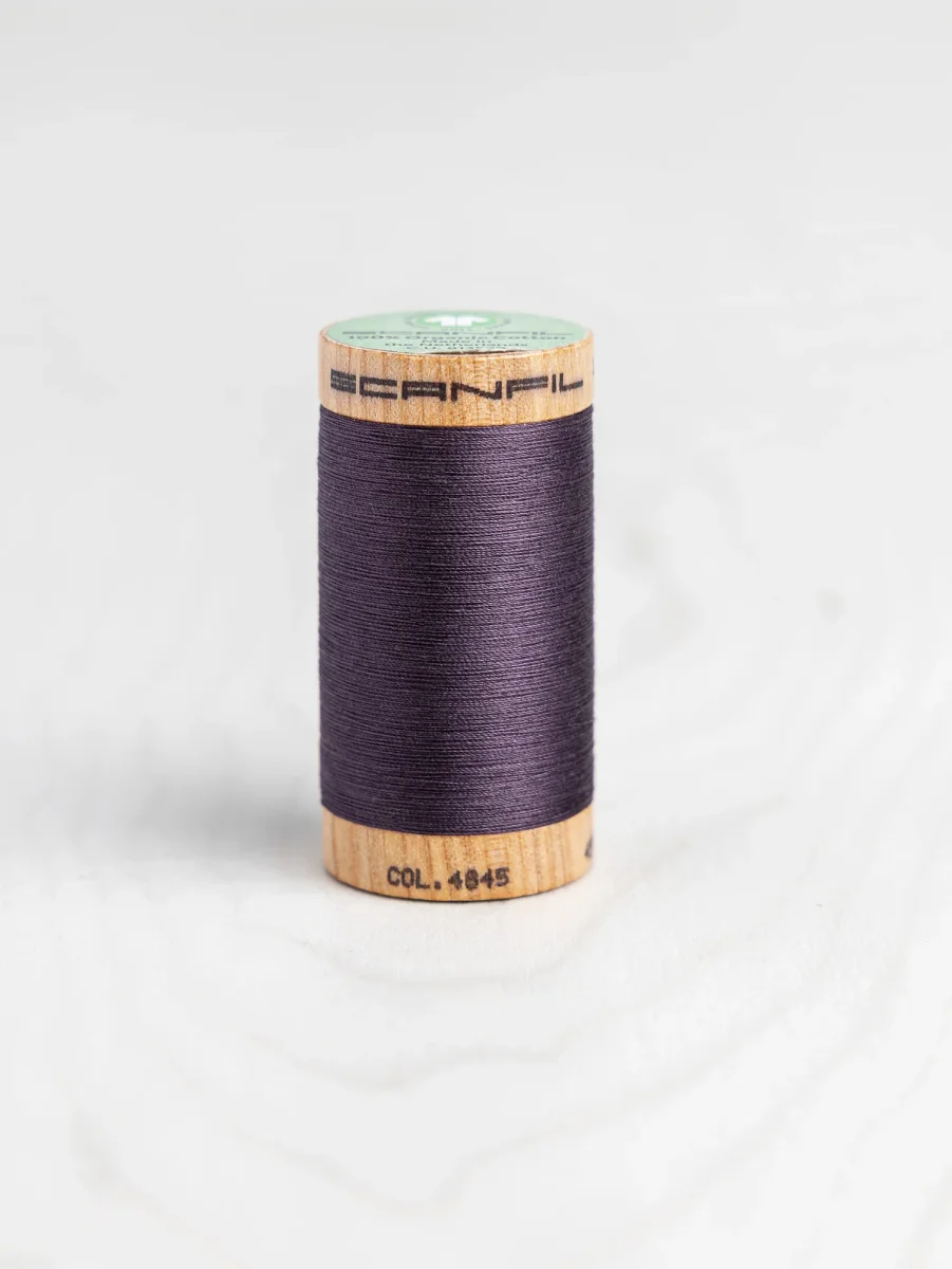 Scanfil Organic Cotton 50wt Thread 500 yards - Plum Perfect 4845