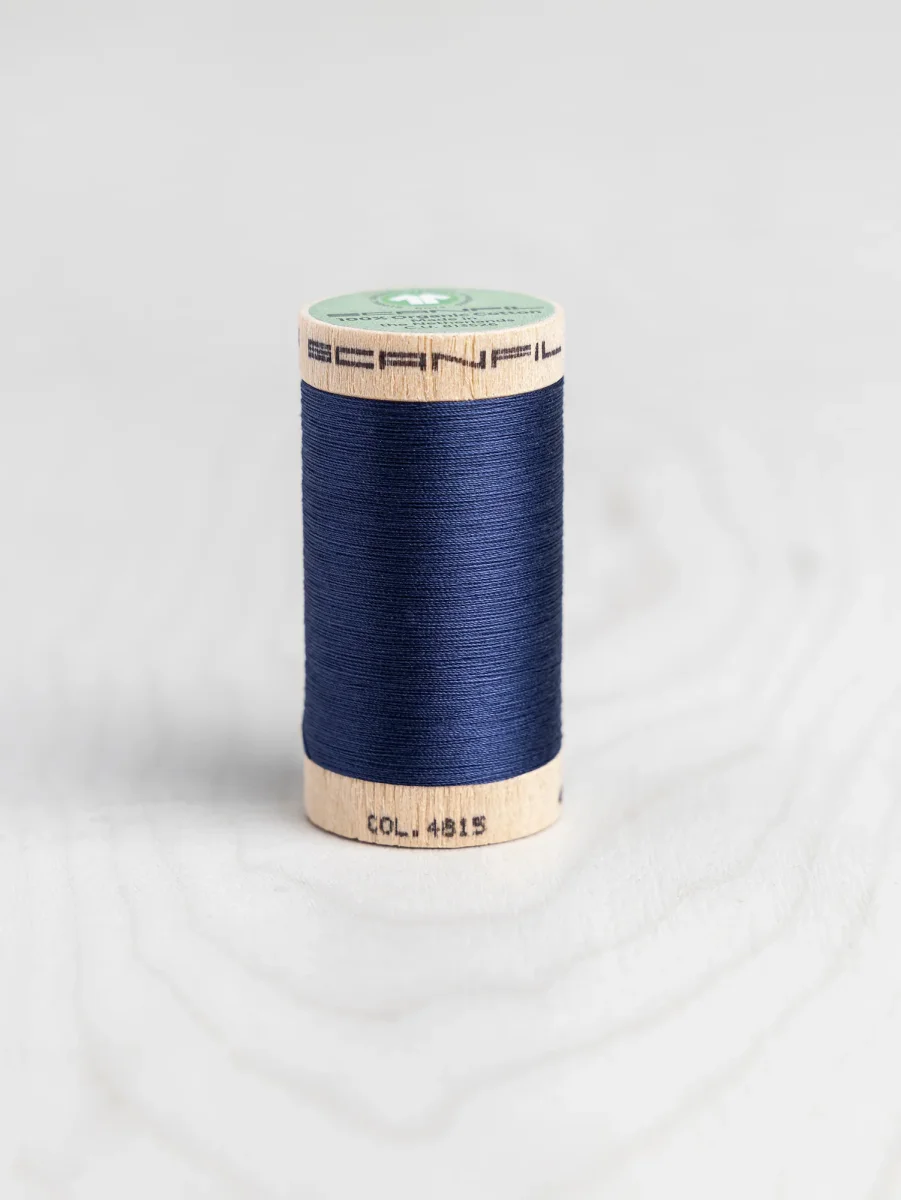 Scanfil Organic Cotton 50wt Thread 500 yards - Poseidon 4815 – Image 2