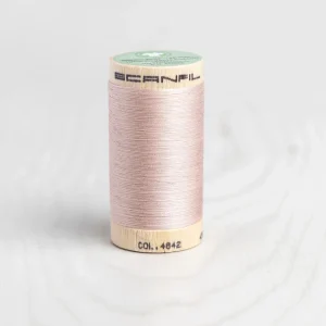 Scanfil Organic Cotton 50wt Thread 500 yards - Rose Smoke 4842