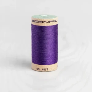Scanfil Organic Cotton 50wt Thread 500 yards - Royal Purple 4813