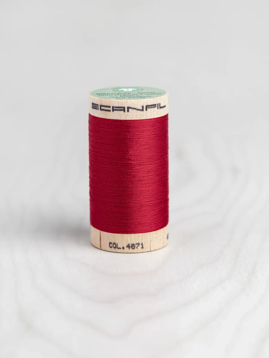 Scanfil Organic Cotton 50wt Thread 500 yards - Rubocondo 4871