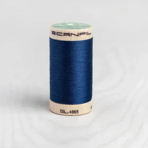 Scanfil Organic Cotton 50wt Thread 500 yards - Sailor Blue 4865