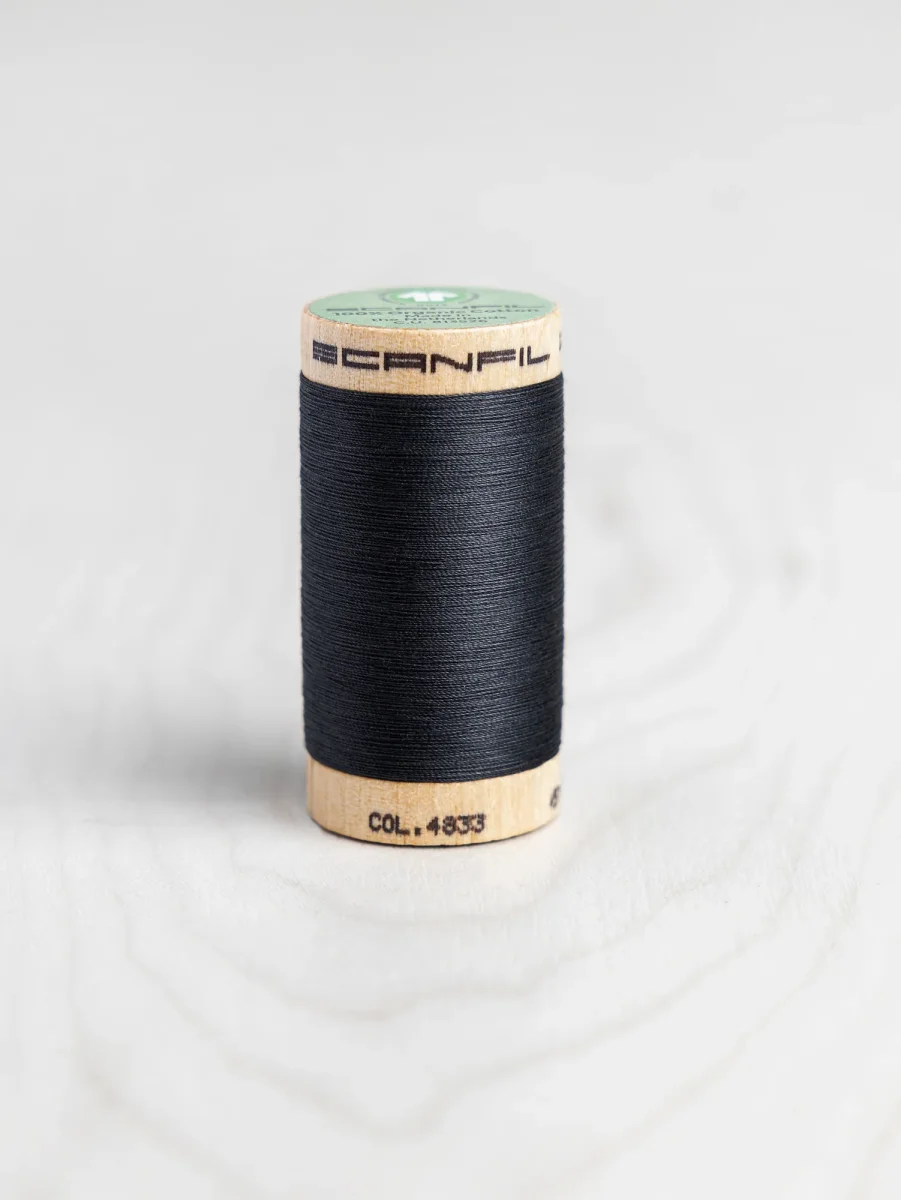 Scanfil Organic Cotton 50wt Thread 500 yards - Vulcanic Ash 4833