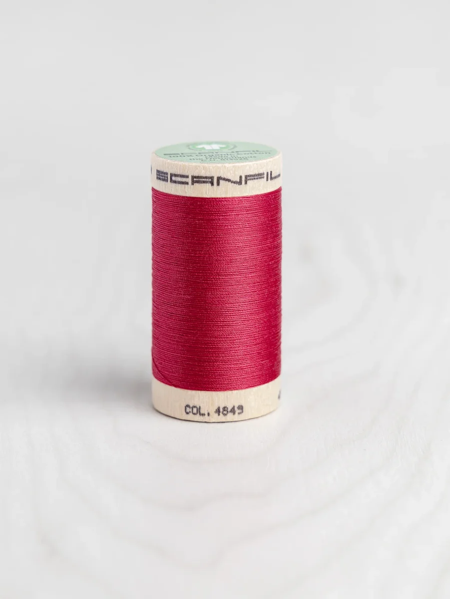Scanfil Organic Cotton 50wt Thread 500 yards - Watermelon 4849