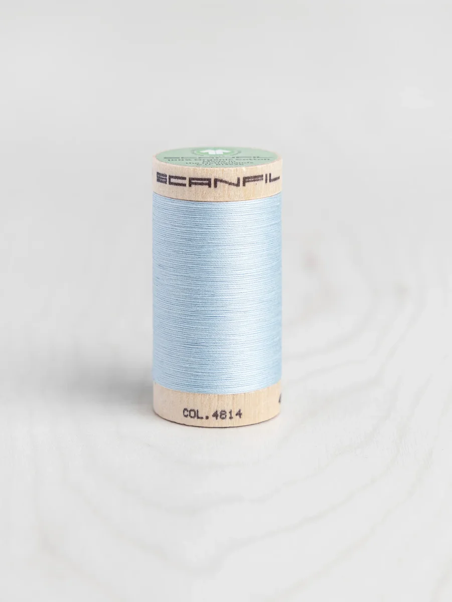 Scanfil Organic Cotton 50wt Thread 500 yards - Winter Sky 4814 – Image 2
