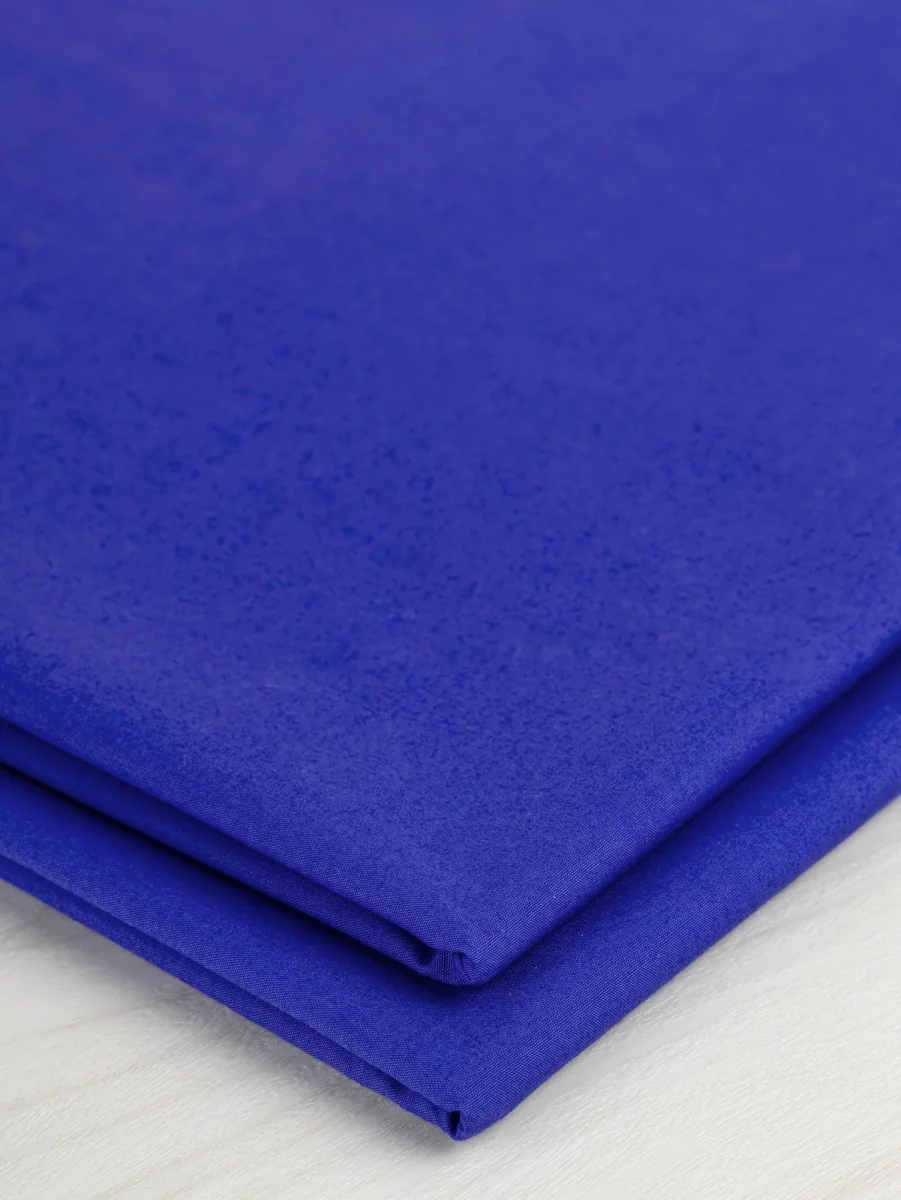 Signature Crisp Cotton Poplin - Royal Blue - Swatch – Image 4