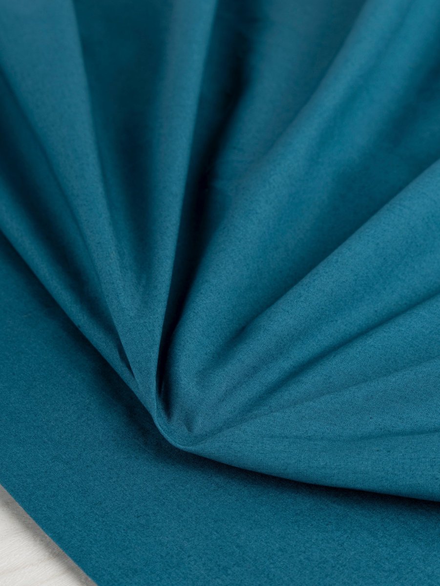 Signature Crisp Cotton Poplin - Teal – Image 2