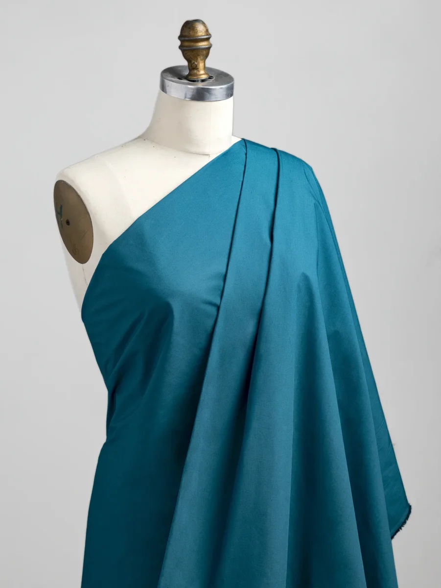 Signature Crisp Cotton Poplin - Teal – Image 3