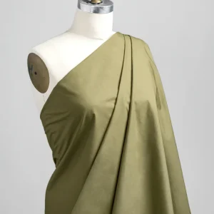 Signature Crisp Cotton Poplin - Olive - Swatch