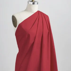 Signature Crisp Cotton Poplin - True Red - Swatch