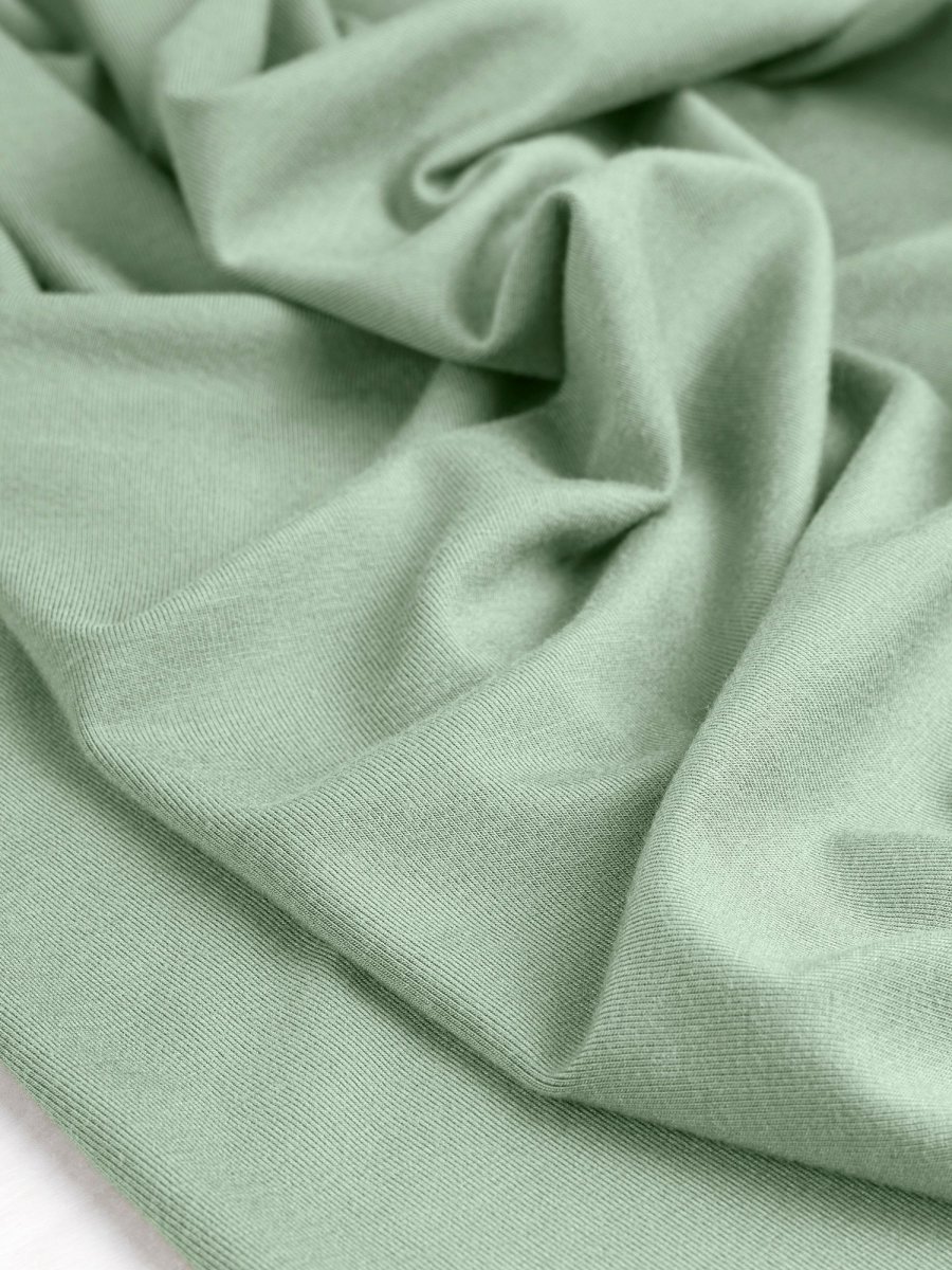 Stretch Bamboo Jersey - Mint - Swatch – Image 3