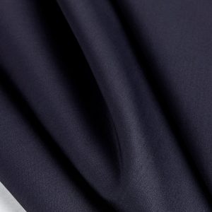 Stretch Cotton Poly Twill Deadstock - Dark Navy