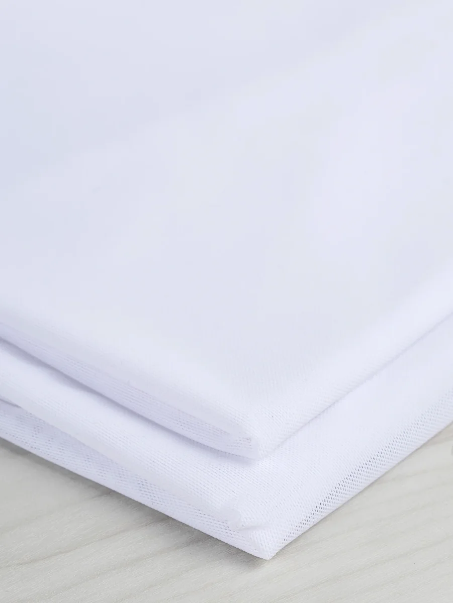 Stretch Mesh Recycled Poly - White – Image 3