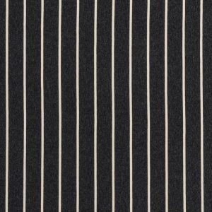 Stripe EcoVero Rayon Spandex Jersey Knit - Charcoal + Cream - Swatch