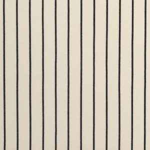 Stripe EcoVero Rayon Spandex Jersey Knit - Cream + Charcoal - Swatch