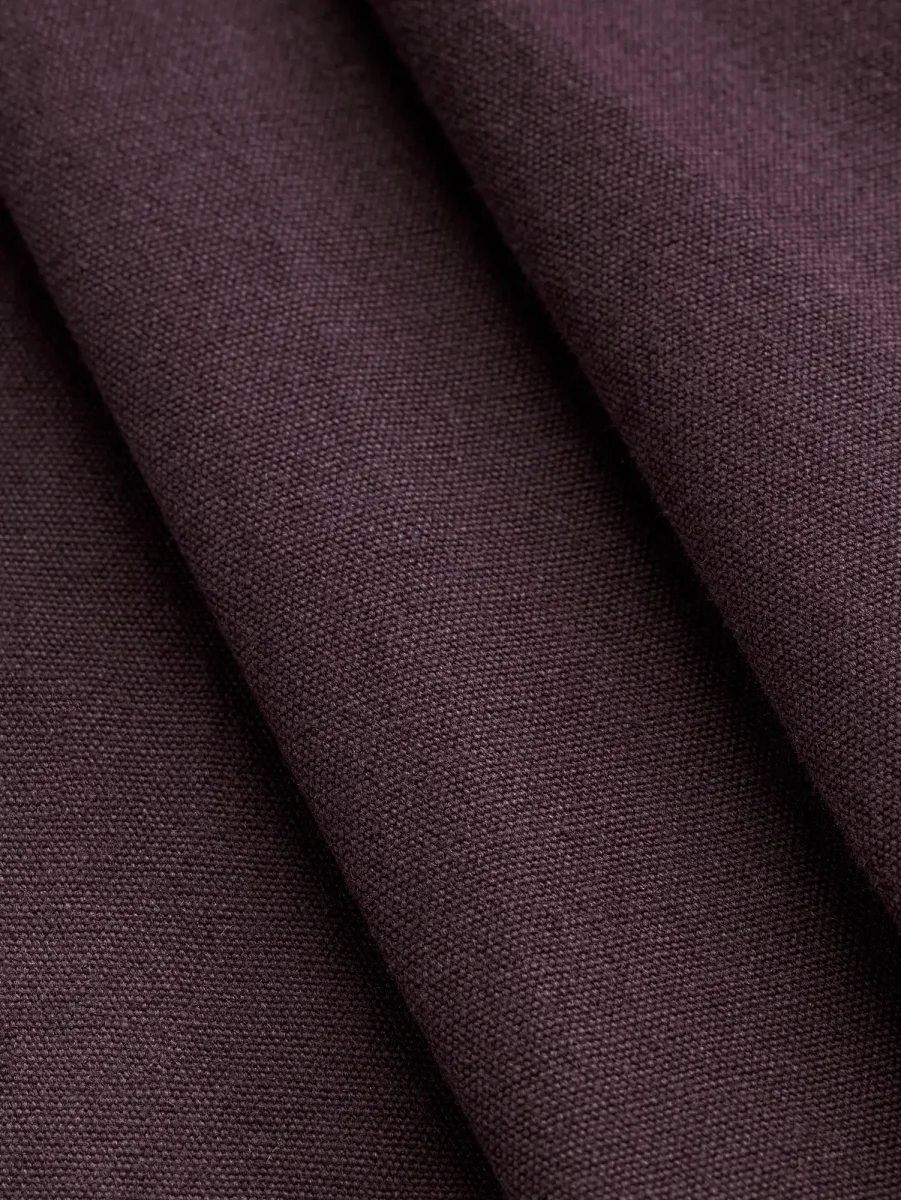 Substantial Organic Cotton Broadcloth - Aubergine