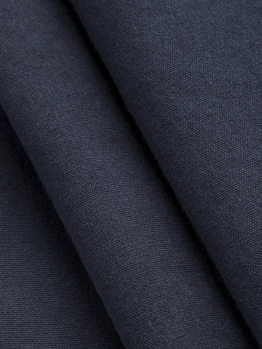 Substantial Organic Cotton Broadcloth - Indigo - Swatch – Image 3