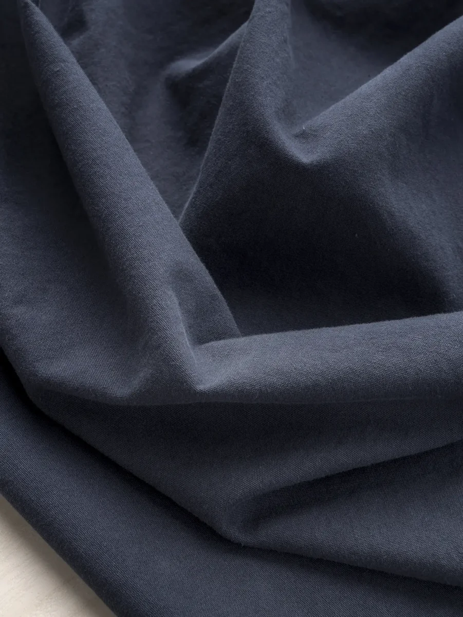 Substantial Organic Cotton Broadcloth - Indigo - Swatch