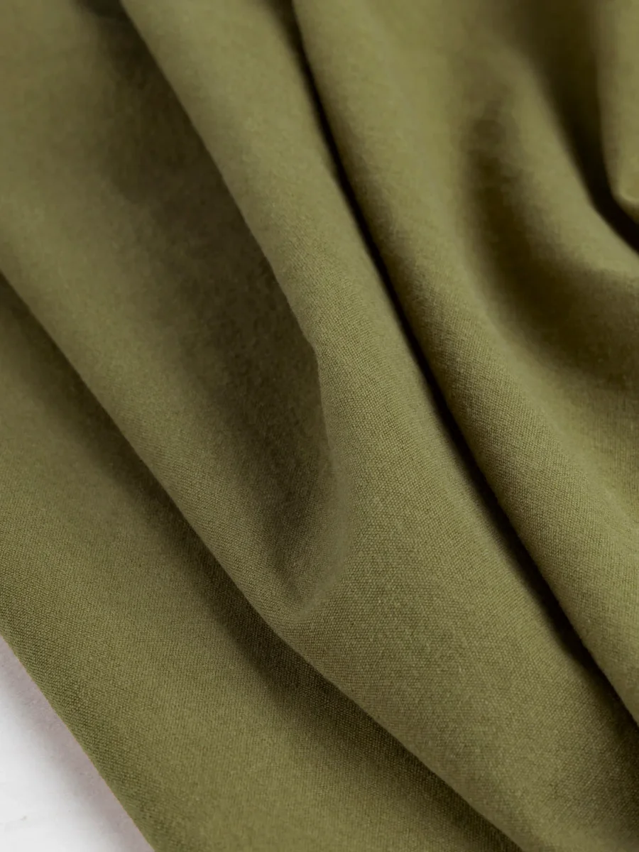 Substantial Organic Cotton Broadcloth - Olive – Image 2
