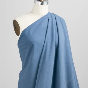 Substantial Organic Cotton Broadcloth - Steel Blue - Swatch
