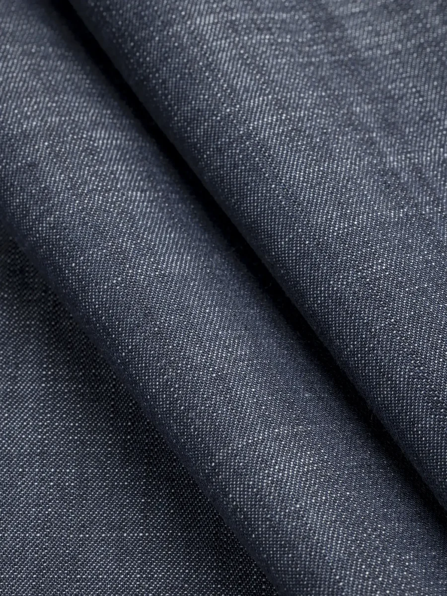 Tencel Denim Shirting - Indigo - Swatch – Image 3