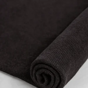 Tencel Lyocell Organic Cotton Tubular Rib Knit - Dark Coffee