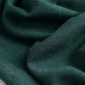 Textured Viscose Linen - Forest Green