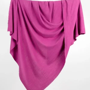 Textured Viscose Linen - Magenta - Swatch