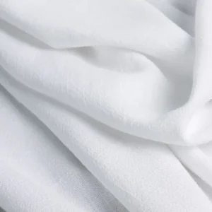 Textured Viscose Linen - White