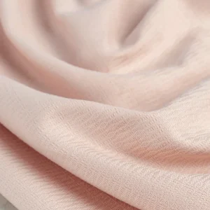 Textured Cotton Jacquard Deadstock - Powder Pink - Swatch