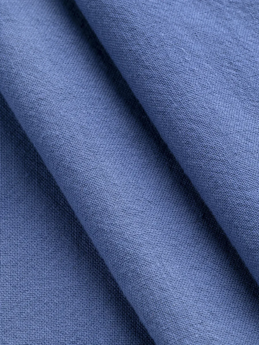 Tumbled Non Stretch Cotton - Blueberry - Swatch – Image 3