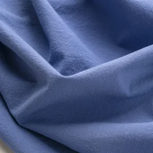Tumbled Non Stretch Cotton - Blueberry - Swatch