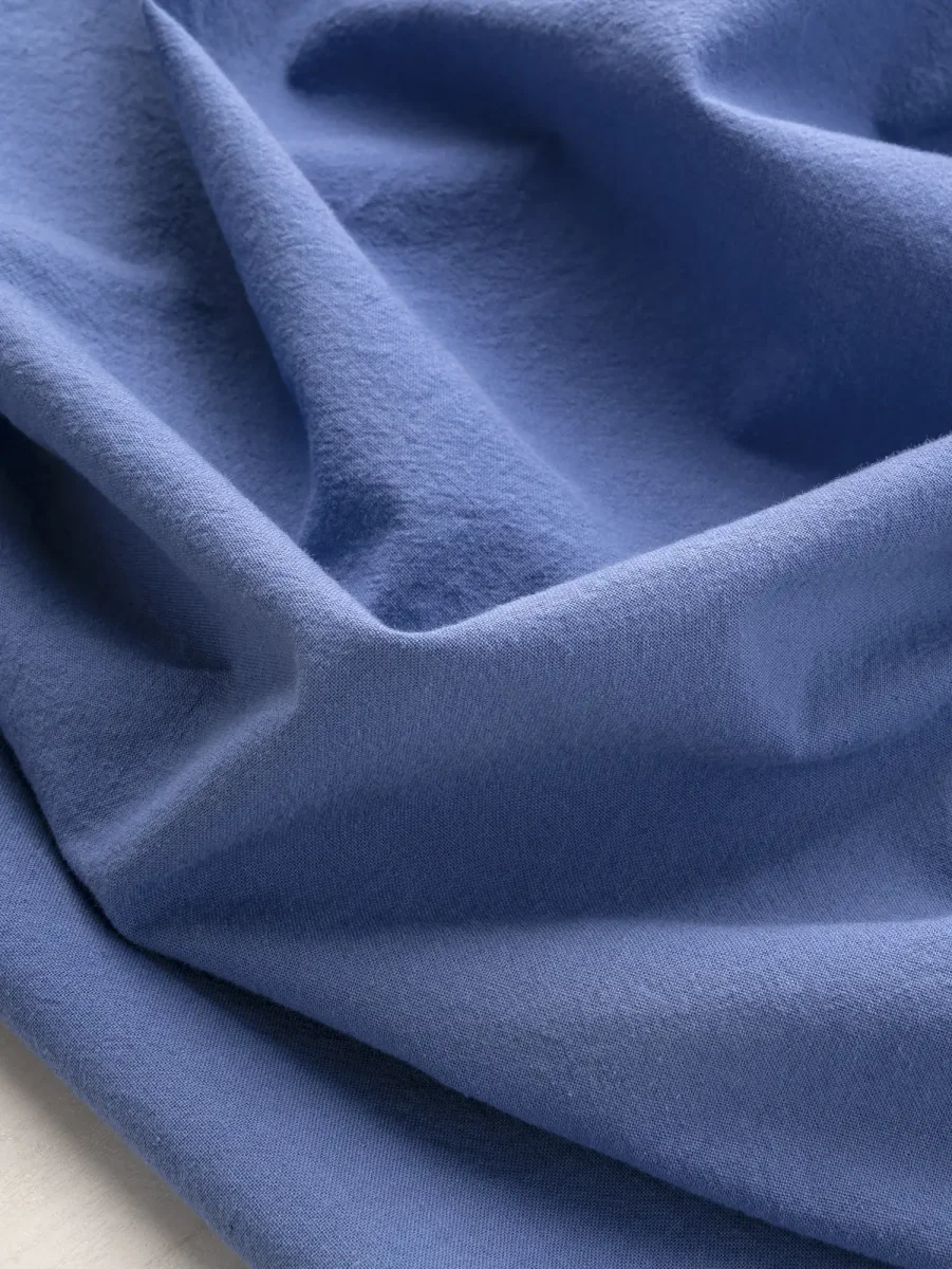 Tumbled Non Stretch Cotton - Blueberry – Image 3