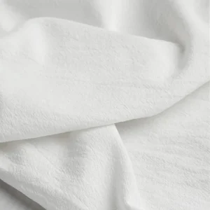 Tumbled Non Stretch Cotton - Ivory