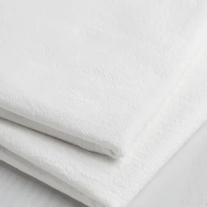 Tumbled Non Stretch Cotton - Ivory - Swatch