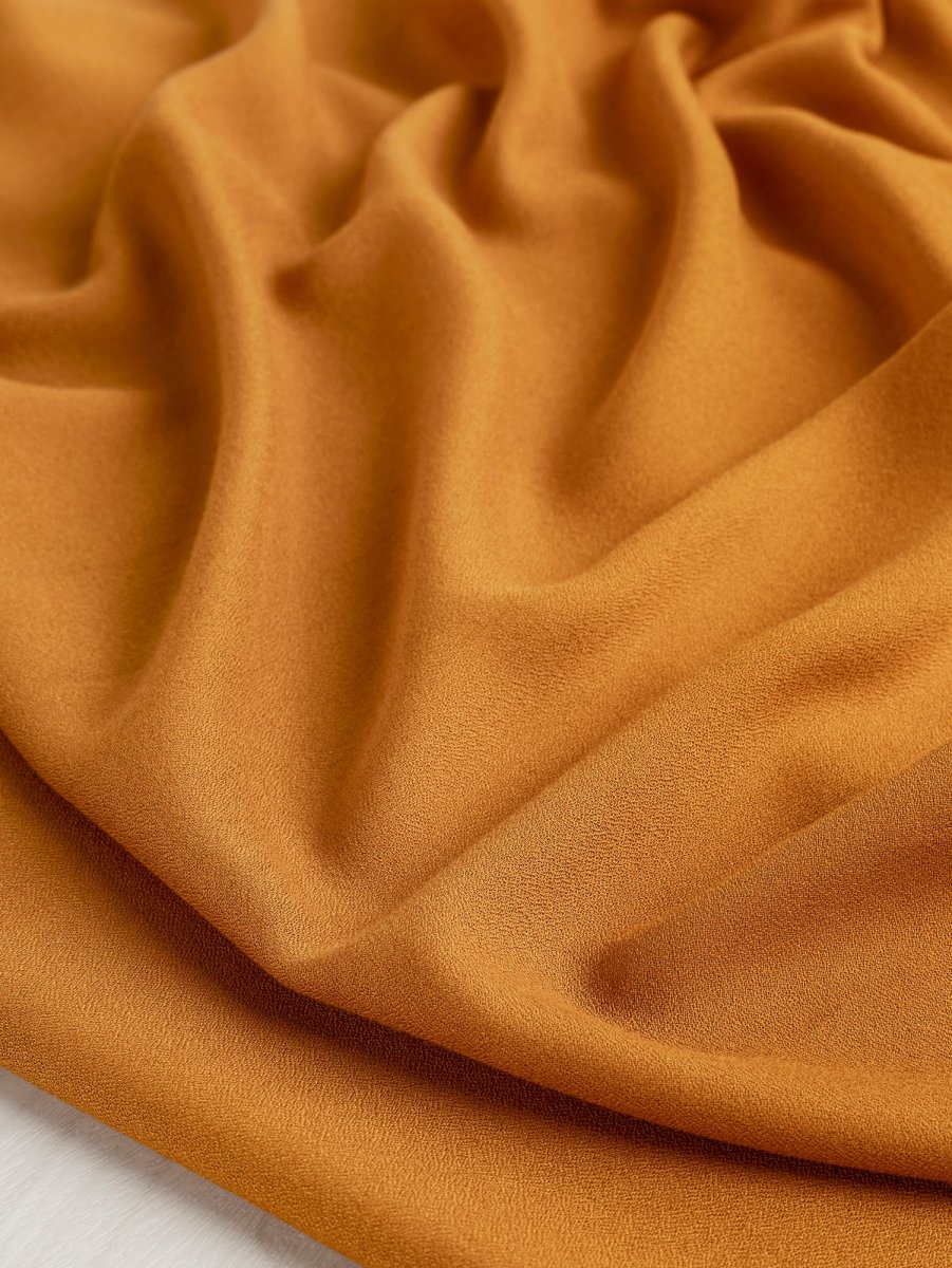 Viscose Crepe Deadstock - Copper - Swatch – Image 3