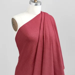 Wide Rib Viscose Knit - Earth Red - Swatch