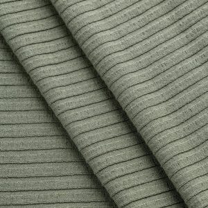 Wide Rib Viscose Knit - Sage