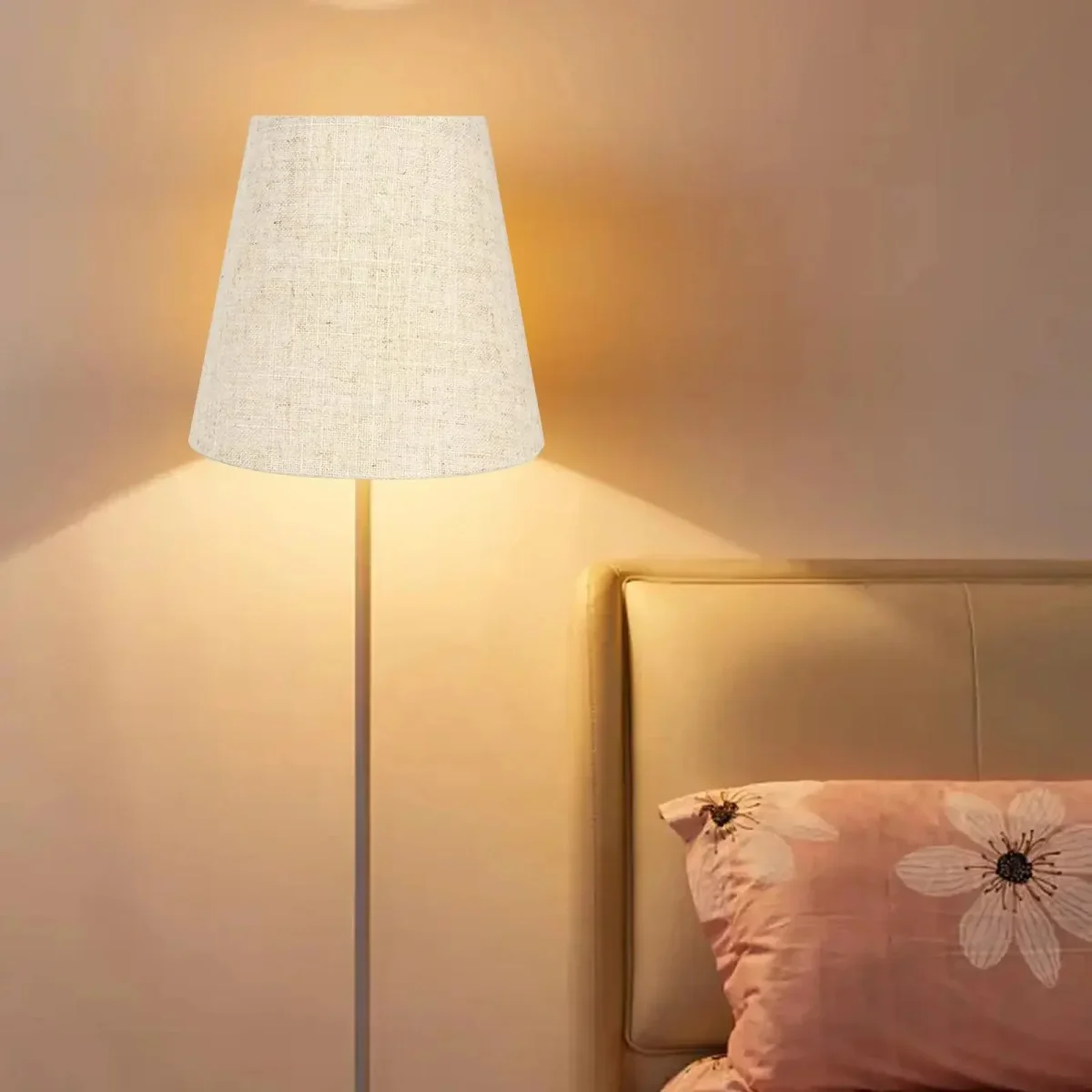 Abat Jour Lampadaire Simple et Moderne en Tissu et Fer – Image 4