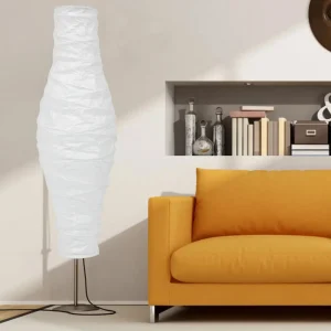 Abat Jour Lampadaire Vertical de Style Nordique en Papier